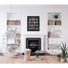 Load image into Gallery viewer, 11x14 Pin Display Case with UV Protection Acrylic Door