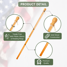 Load image into Gallery viewer, Wooden Flag Pole Plastic Sleeve