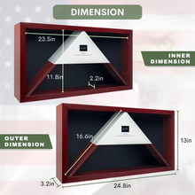 Load image into Gallery viewer, Large Military Flag Case Shadow Box