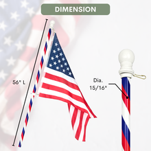 Load image into Gallery viewer, Wooden Candy Pole Double Rotating Rings