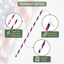 Load image into Gallery viewer, Wooden Candy Pole Double Rotating Rings