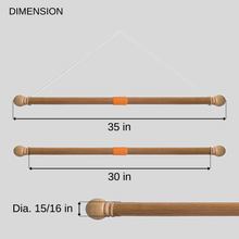 Load image into Gallery viewer, 35" Wood Banner Pole
