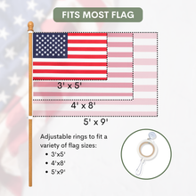 Load image into Gallery viewer, 56" Wooden Flag Pole For House