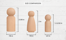 Load image into Gallery viewer, Unfinished Peg Dolls