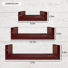 Load image into Gallery viewer, Solid Wood Floating Shelves