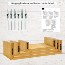 Load image into Gallery viewer, Solid Wood Floating Shelves