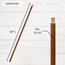 Load image into Gallery viewer, Replacement Wood Broom Handle
