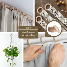 Load image into Gallery viewer, Unfinished Wood Rings