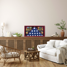 Load image into Gallery viewer, Large Military Flag Case Shadow Box