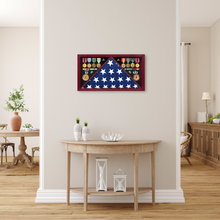 Load image into Gallery viewer, Large Military Flag Case Shadow Box