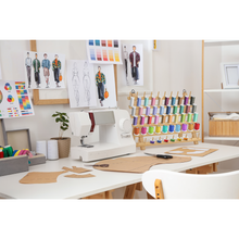 Load image into Gallery viewer, 2X60 Spools Wooden Thread Rack/Thread Holder Organizer