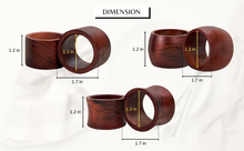Load image into Gallery viewer, Wooden Napkin Rings (Set of 12)