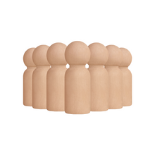 Load image into Gallery viewer, Unfinished Peg Dolls