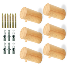 Load image into Gallery viewer, Wood Wall Hooks