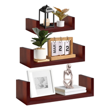Load image into Gallery viewer, Solid Wood Floating Shelves