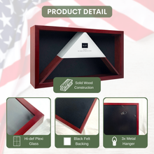 Load image into Gallery viewer, Large Military Flag Case Shadow Box
