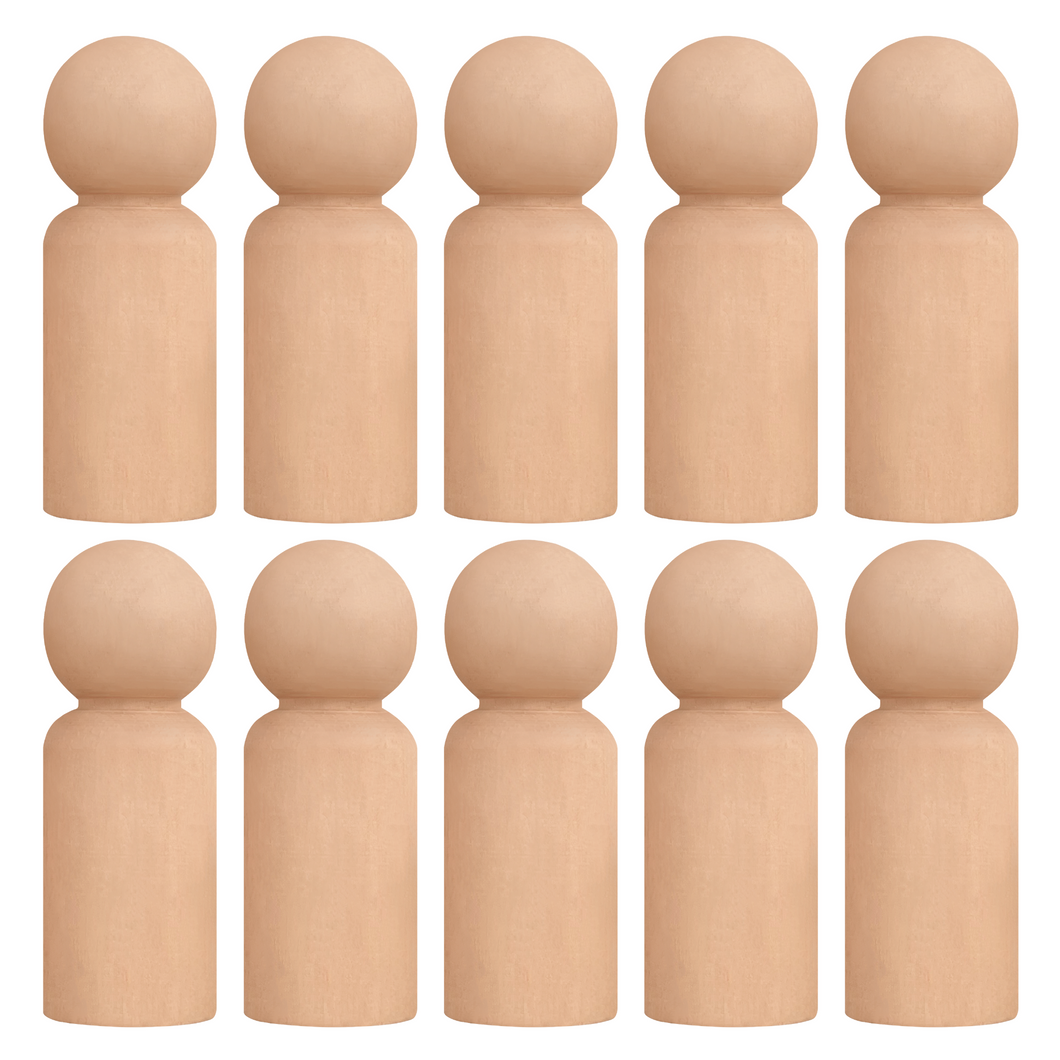 Unfinished Peg Dolls