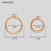 Load image into Gallery viewer, Unfinished Wood Rings
