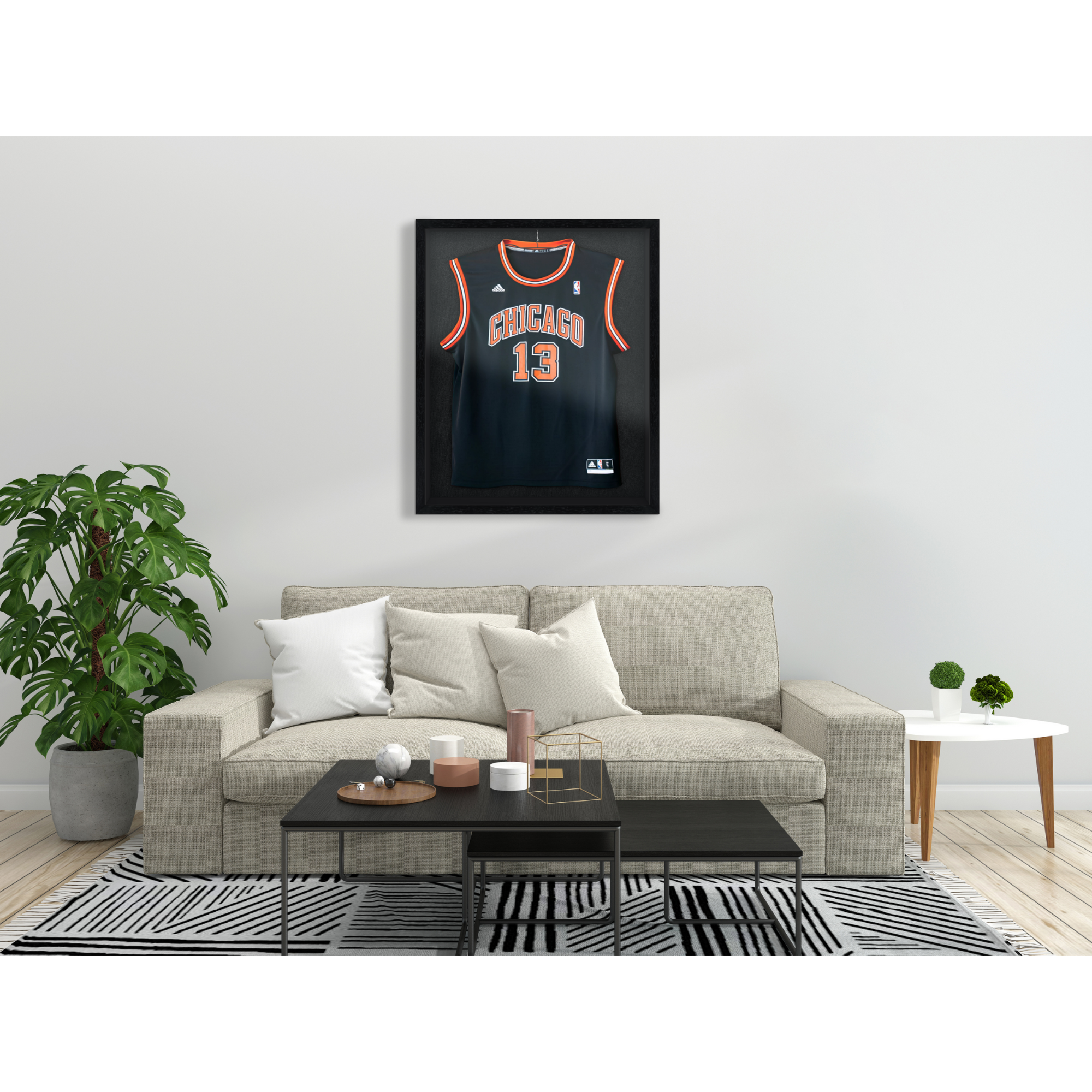 Premium Wood Display Case - 22x28 Inch Plexiglass Front Jersey Frame