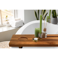 Load image into Gallery viewer, WOODEN BATH THUB TRAY
