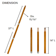 Load image into Gallery viewer, 3PC Paint Roller Extension Pole 42&quot;
