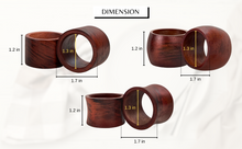 Load image into Gallery viewer, Wooden Napkin Rings (Set of 12)
