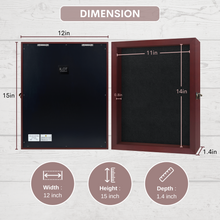 Load image into Gallery viewer, 11x14 Pin Display Case with UV Protection Acrylic Door
