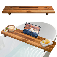 Load image into Gallery viewer, WOODEN BATH THUB TRAY
