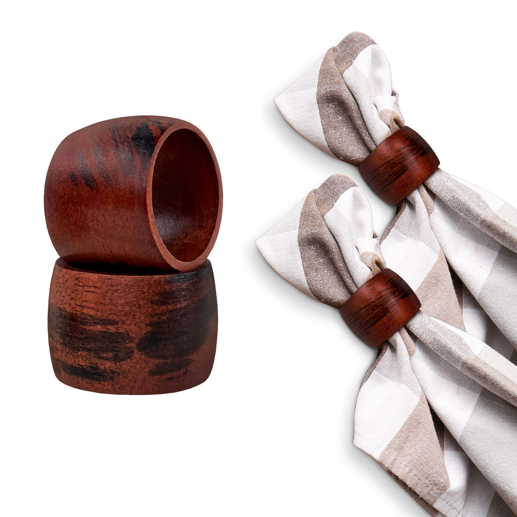 Wooden Napkin Rings (Set of 12)