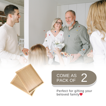 Load image into Gallery viewer, Teak Wood Serving Tray with Handles
