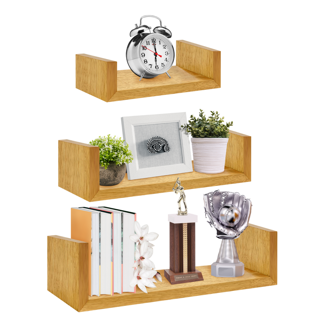 Solid Wood Floating Shelves