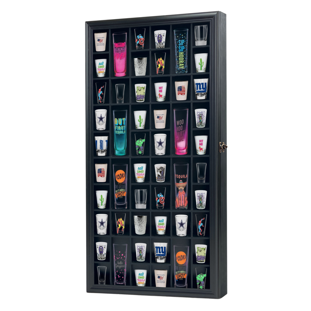 Shot Glass Display Cabinet For Collectibles